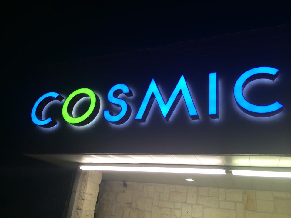 custom lighted storefront sign