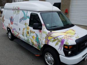 custom attractive van wrap